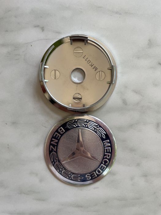 Set 4 embleme jante Mercedes-capace roti