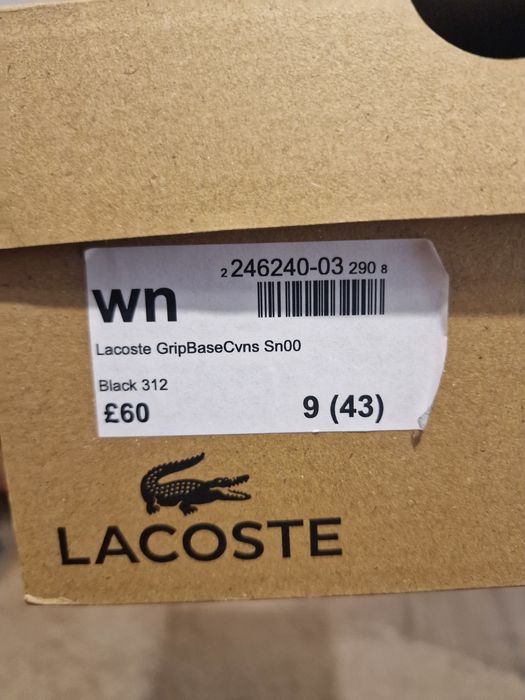 Lacoste кеды из Великобритании
