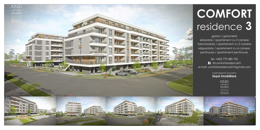 Apartament nou cu 3 camere in COMFORT RESIDENCE 3