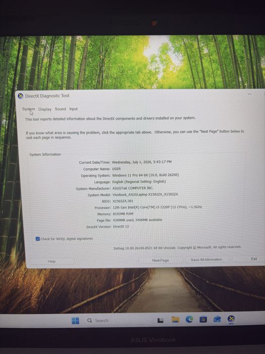 ASUS VivoBook X1502ZA i3 12th Gen / 8GB RAM