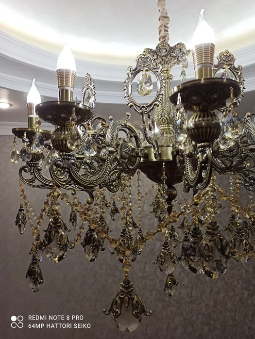 Установка ремонт переделка модернизация чистка и мойка люстр