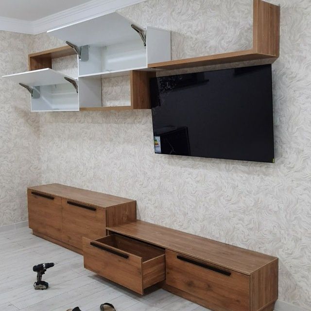 Мебель на заказ в основном кухни из МДФ, ДСП, под тв шкафы