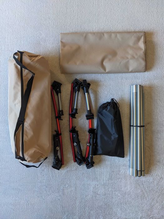 Преносимо леко сгъваемо легло за палатки, риболов, автокъмпинг