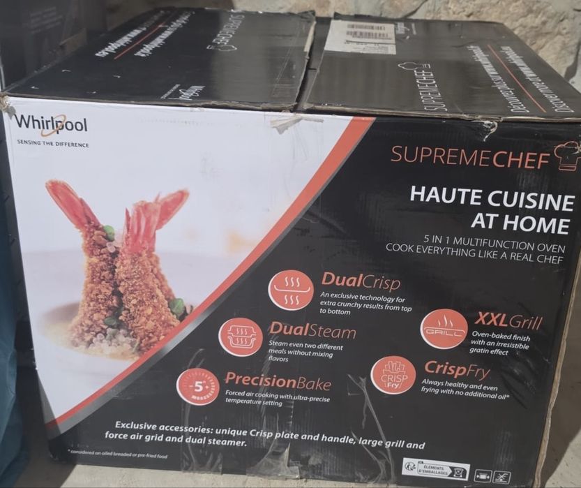 Whirlpool SupremeChef 33L – Cuptor cu microunde premium, Nou, Sigilat