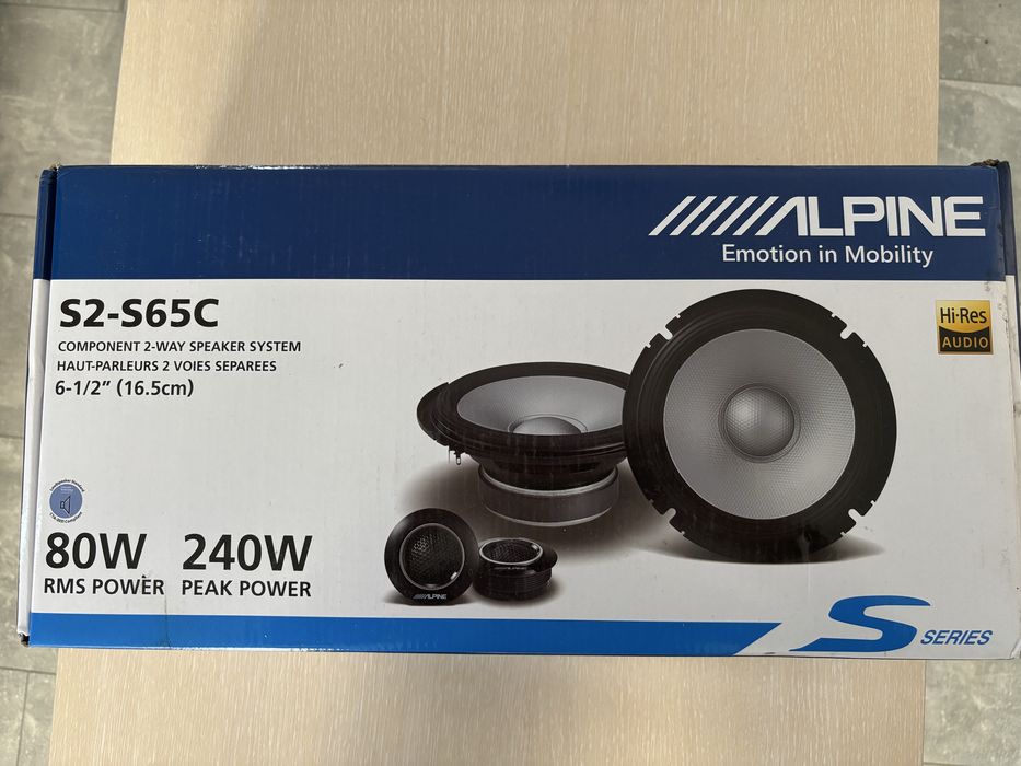 Тонколони Alpine S2-S65C – Нови, 24 месеца гаранция