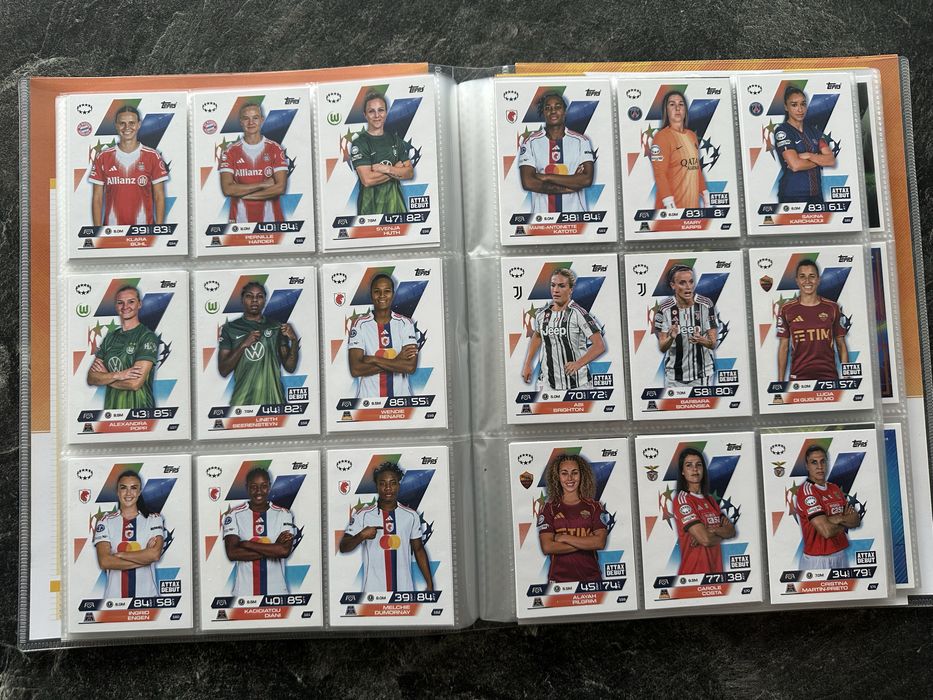 Set base complet Match Attax Extra 2025-2026 + Build a Baller