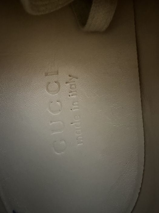 Gucci Rhyton Distressed Leather Sneakers Mouth