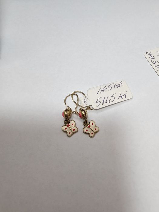 Cercei aur 14 kt pentru copii