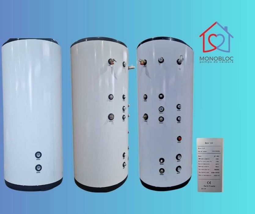 Boiler Puffer Monobloc INOX DT-500/400/300 Pompa Caldura