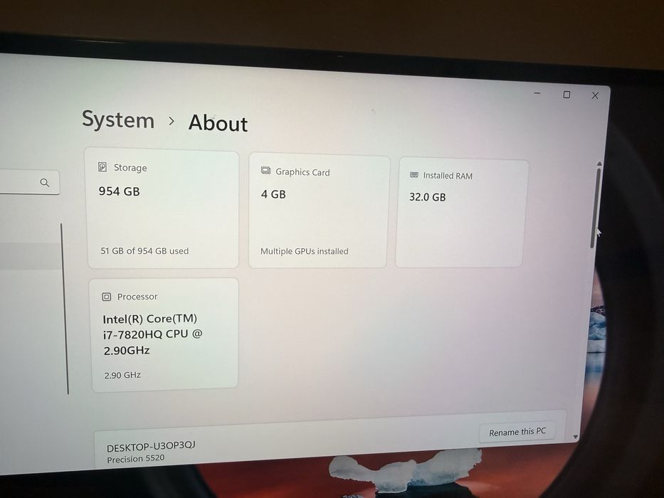 Dell precision 5520