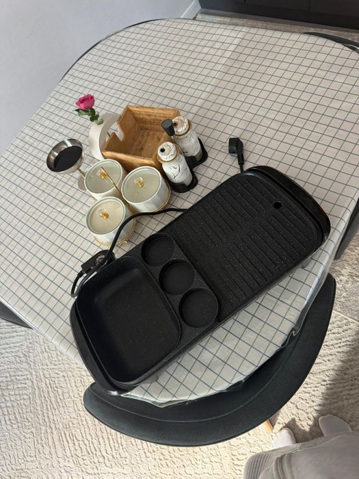 Электро гриль новый