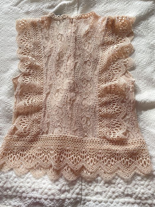 Top Zara dantela M