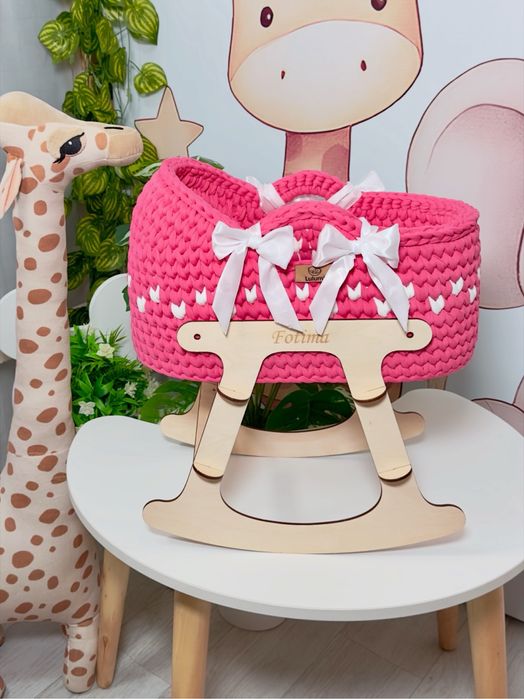 Вязаные люльки, пледы, корзины и игрушки на заказ и в наличии