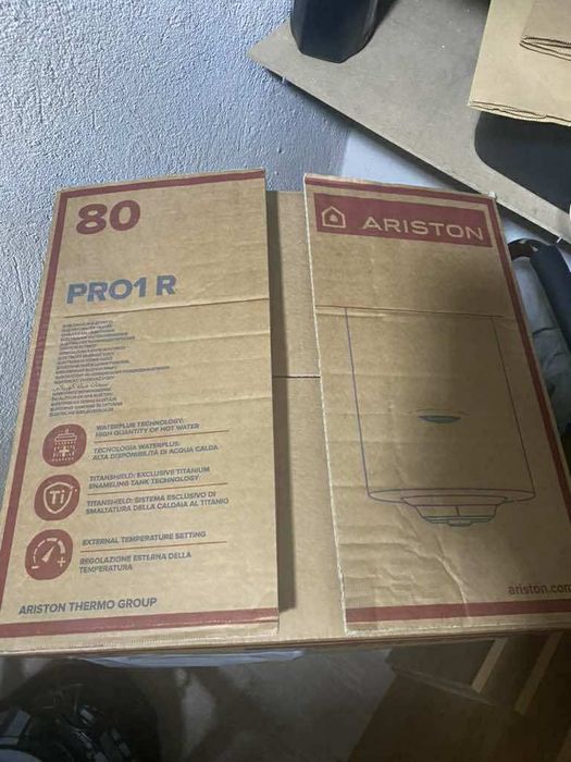 Немонтиран, в гаранция (остават 45 м) бойлер ARISTON PRO1 R 80 H 3K EU