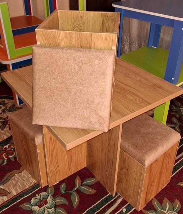 Стол + Стул 4х1 из ЛДСП Новый, Stol va Stul, Yangi