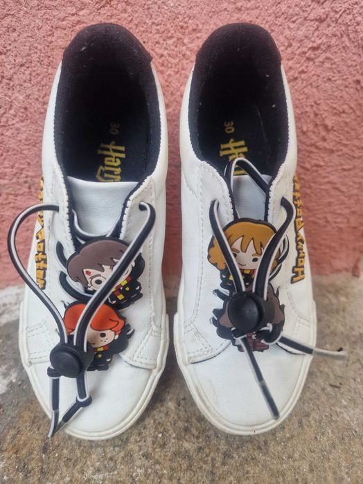 Детски бели кецове Skechers и Хари потър