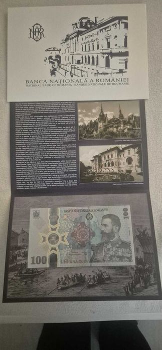 Colecție completă BNR – toate cele 7 bancnote aniversare | Certificate | UNC | bancnota polimer