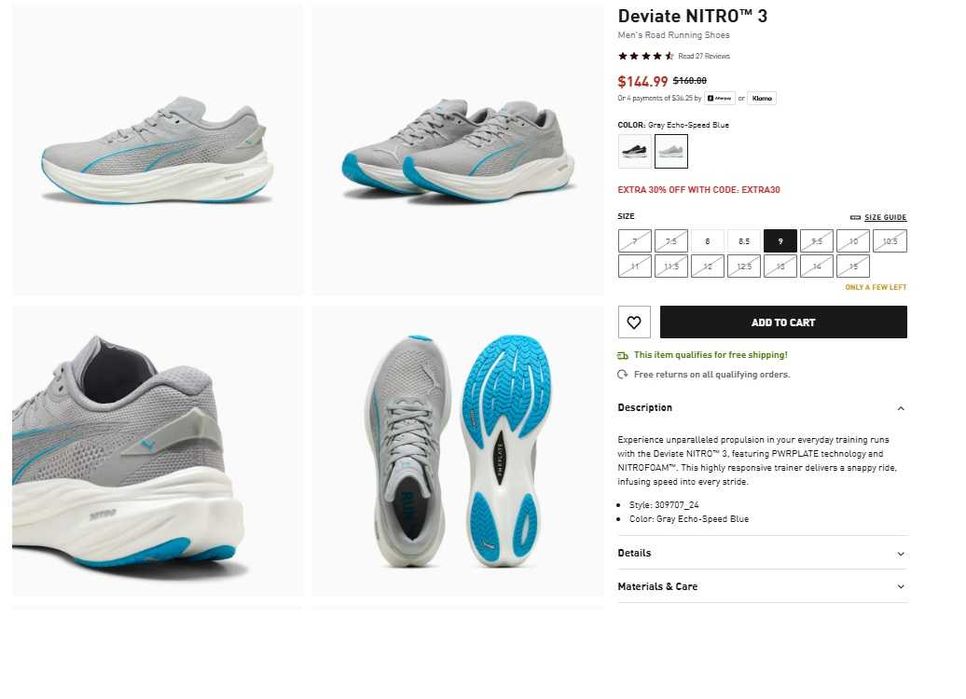 Беговые кроссовки Puma Deviate NITRO™ 3