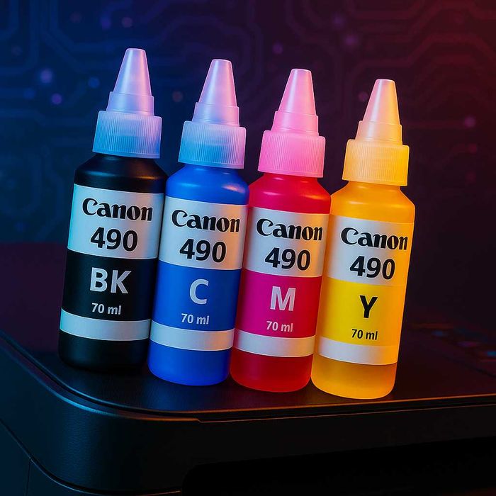 Чернила для принтеров Canon, Epson, HP. Бесплатная доставка