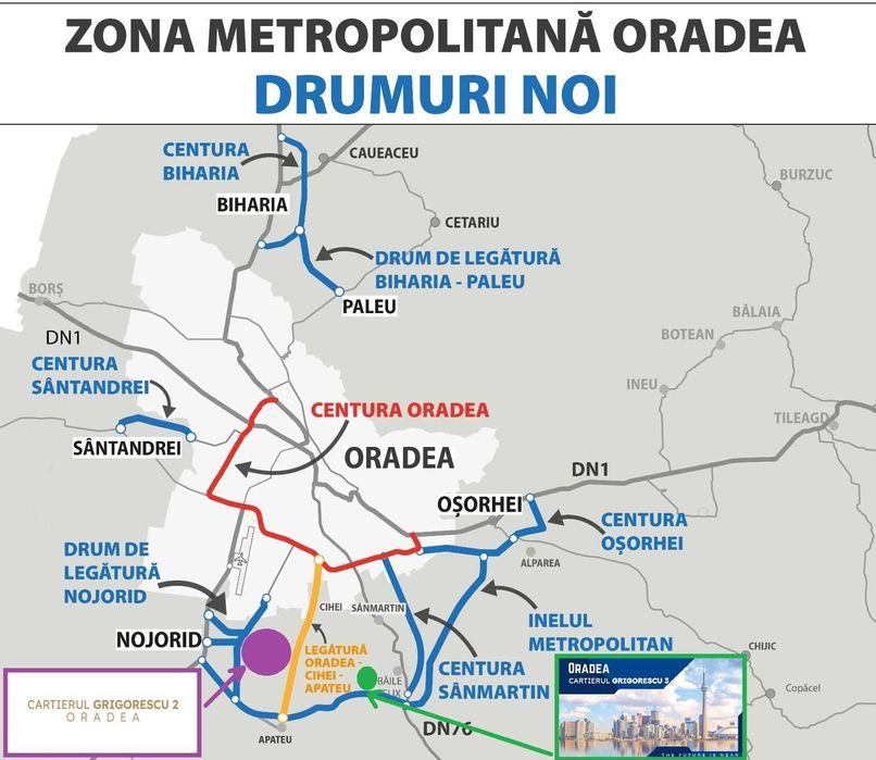 Parcele teren 500 m2 în cartierul GRIGORESCU 3 Oradea ( PUZ)