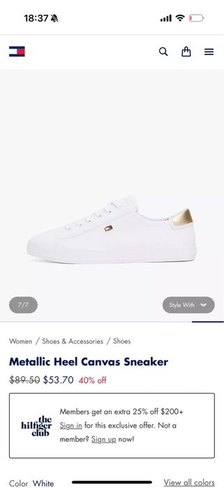 Кеды tommy hilfiger