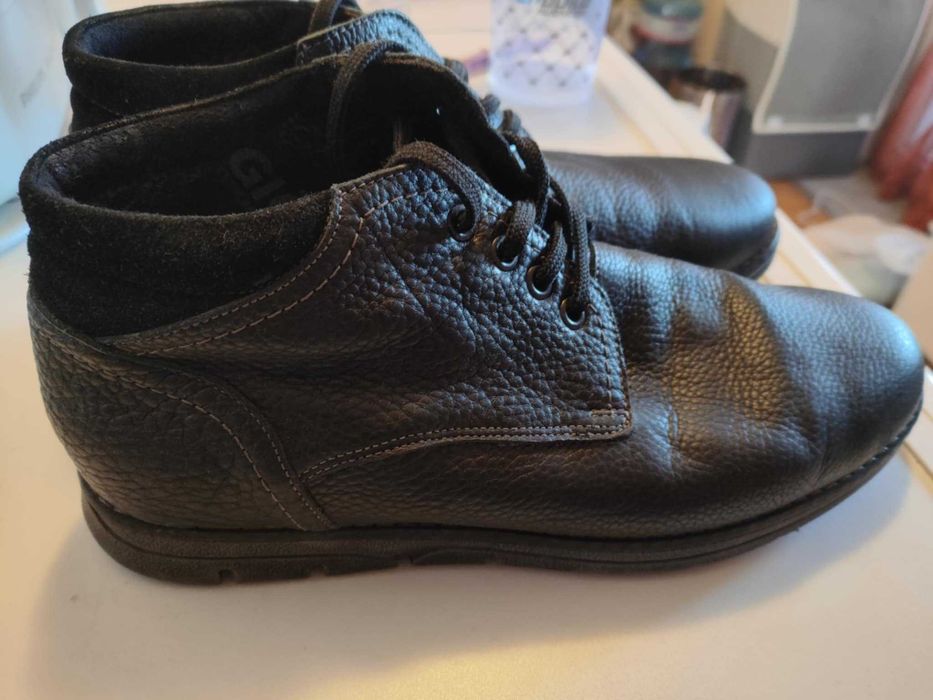 Мъжки кожени зимни боти 43