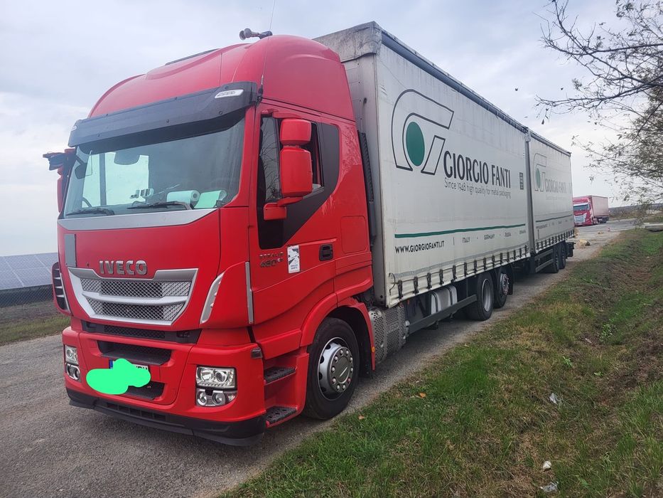 Vand camion /euro 6/Iveco 480/ tandem / cu remorca/ 2016