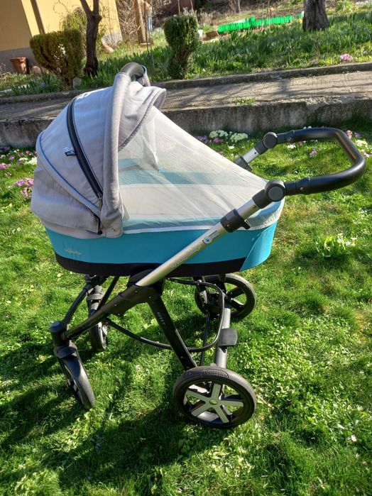 Детска количка Baby Design-Husky 2in1 + кошче за кола Baby Design