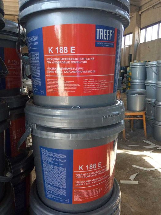 Клей TREFF R188E для линолеума напольных покрытий ПВХ Ковровые покрыти