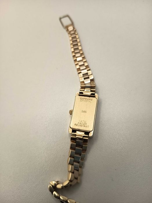 Ceas aur galben+aur alb 14 Karate Geneve Quartz (29.14 grame) ID10239