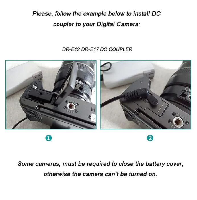 Raeisusp USB Driving Line DC 8.4V ACK-E12 + DR-E12 LP-E12 Virtual