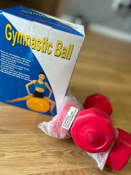 SPORT  -  Mingii gonflabille , fitness, gimnastica, yoga, aerobic, pilates, recuperare + gantere noi