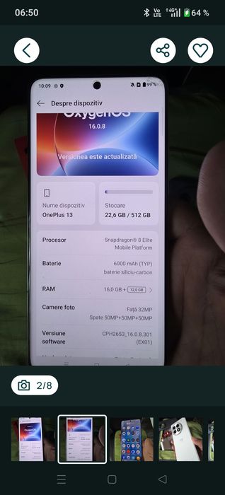 Oneplus 13 16/512 GB liber retea