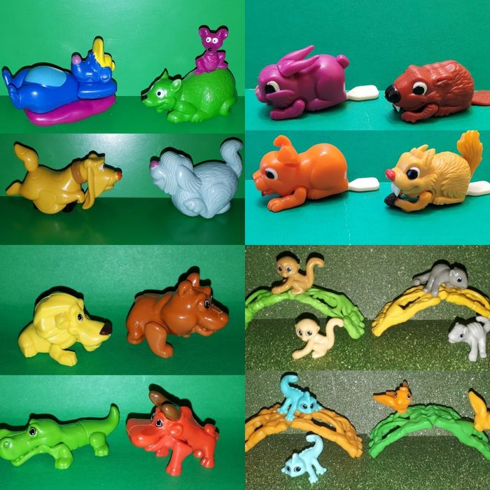 Серии Kinder Surprise из 4-х игрушек