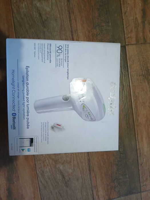Epilator BaByliss IPL Homelight G946E, 300.000 impulsuri, Bluetooth, Alb