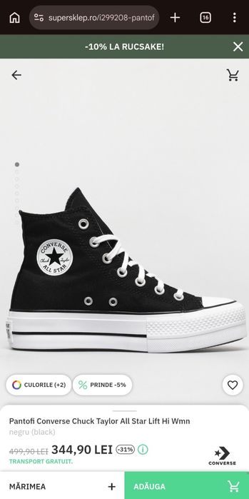 Teniși Converse Chuck Taylor All Star Lift Hi