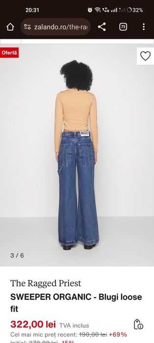 blugi loose fit dama