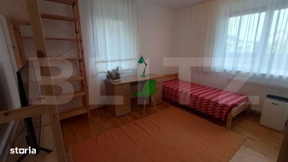 Aparatment 4 camare, semidecomandat, cu gradina de 144 mp, Europa