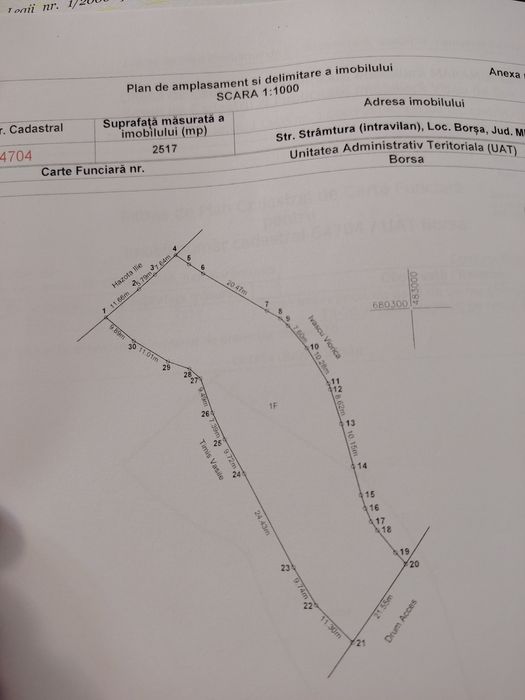 teren intravilan 25_ari  stațiune Borșa . schimb cu auto