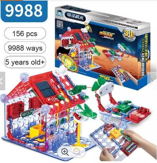 Огромный   Блочный электронный 3D конструктор - Знаток "Умный дом" .