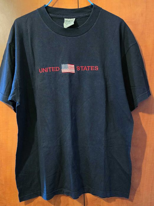 Briar Creek, tricou cu broderie steag USA, masura L
