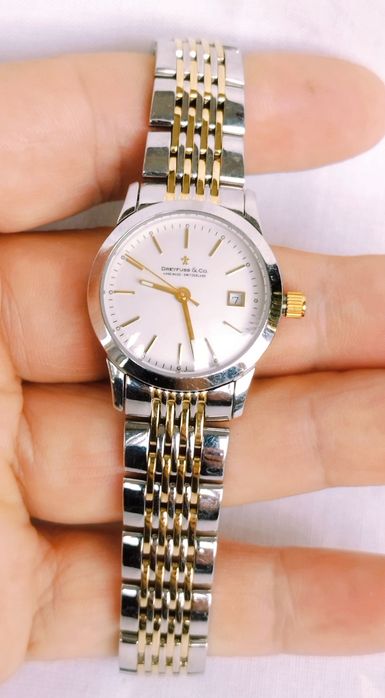 Ceas de damă Dreyfuss & Co 1890 DLB00005/02, Quartz, 2 tonuri argintiu/placat cu aur.