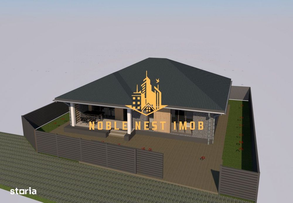 Casa parter 95 mp 4 camere – proiect nou, Platou Prundu