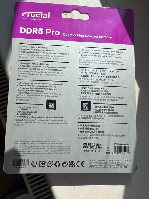 Bună ziua vând memorie RAM de 32 GB