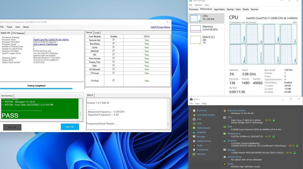Procesor I7 2600 socket 1155 3.40GHz