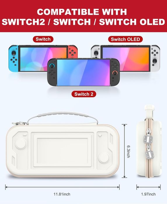 Husă Nintendo Switch mare 20 sloturi carduri PU rezistentă la apă – Pentru Switch 2