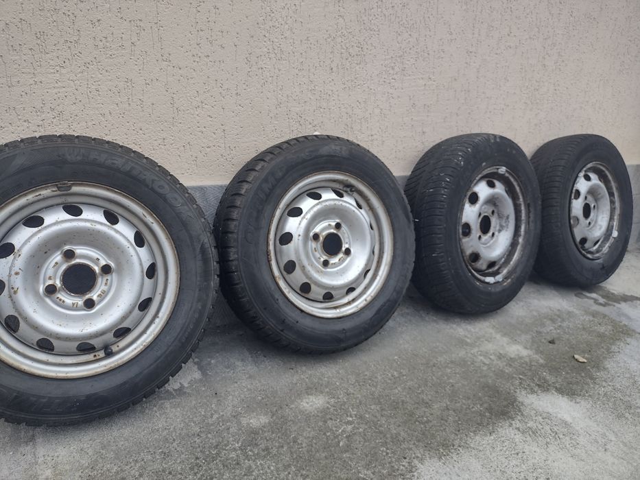 Jante tabla+cauciucuri m+s R13 165/70