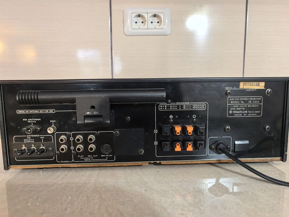 Amplificator Hitachi SR 504 L amplituner tuner made in Japan