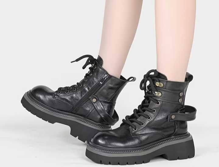 Ghete din piele vintage, mas 39