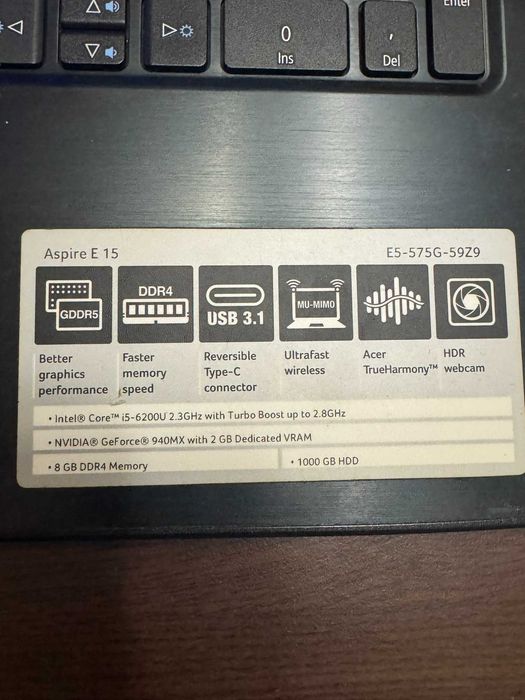 Acer Aspire e 15 E5-575G-59Z9